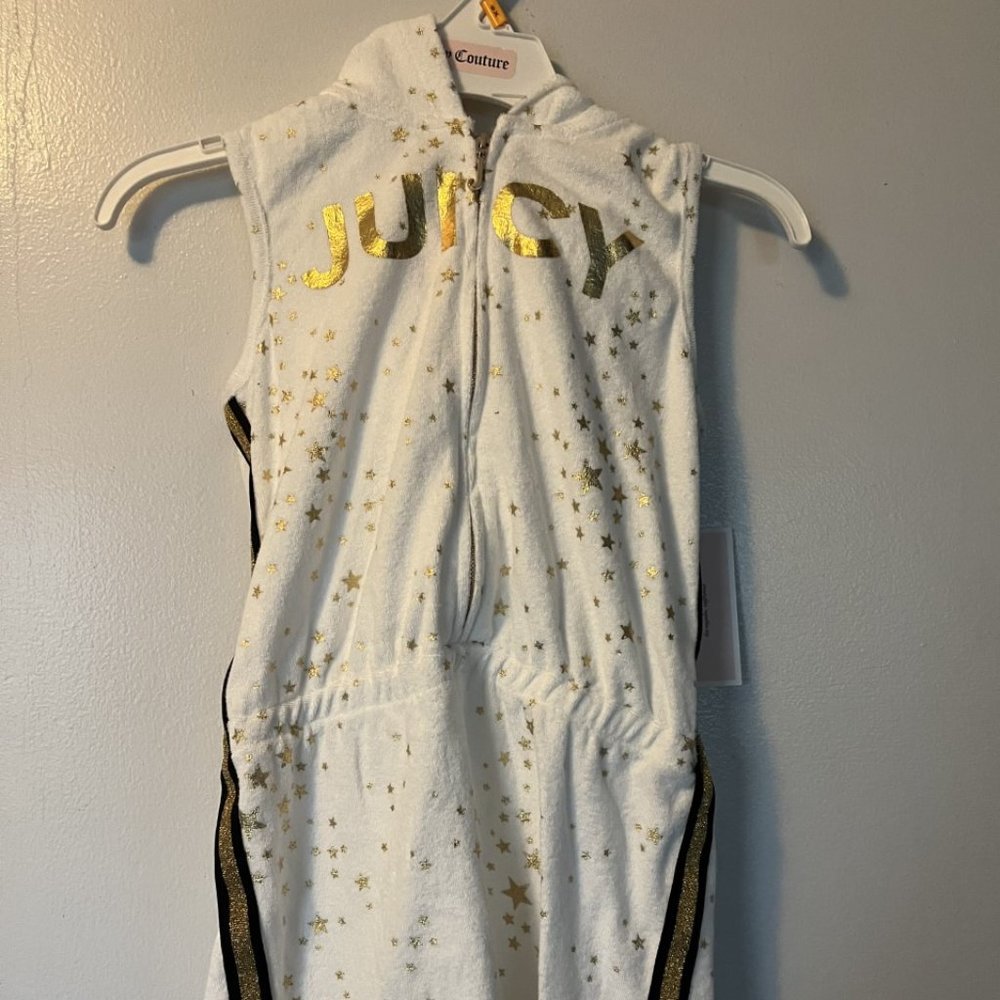 Juicy Couture girls Romper White/Gold size: 6X NWT